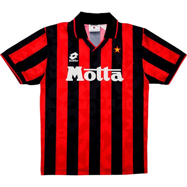Authentic Camiseta AC Milan 1ª Retro 1993 1994 Negro Rojo